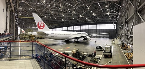 JAL(日本航空)の羽田整備工場見学